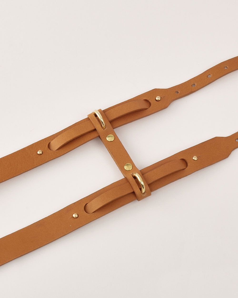 Dog harness · camel leather · INDÓMITO