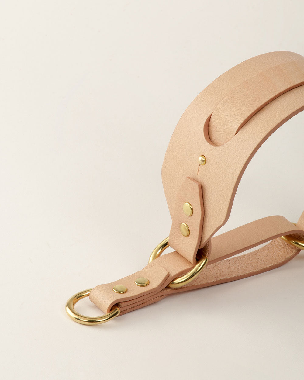 Greyhound collar · nude leather · INDÓMITO