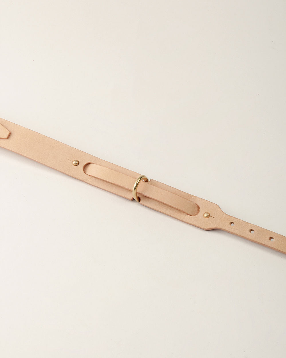 Dog collar · nude leather · INDÓMITO