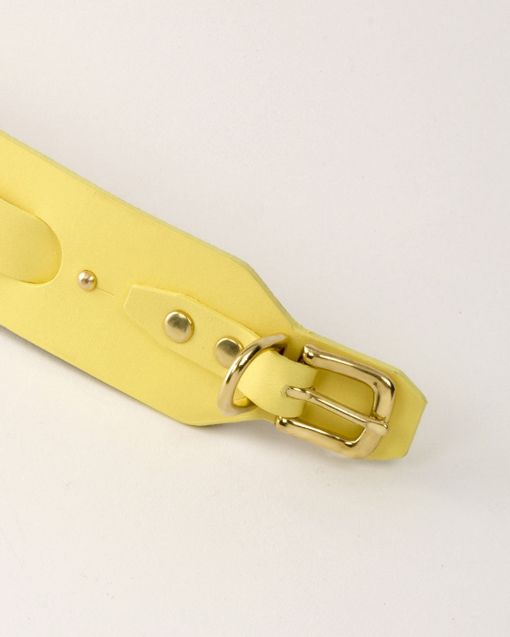 Italian greyhound collar · Whippet · yellow leather · INDÓMITO
