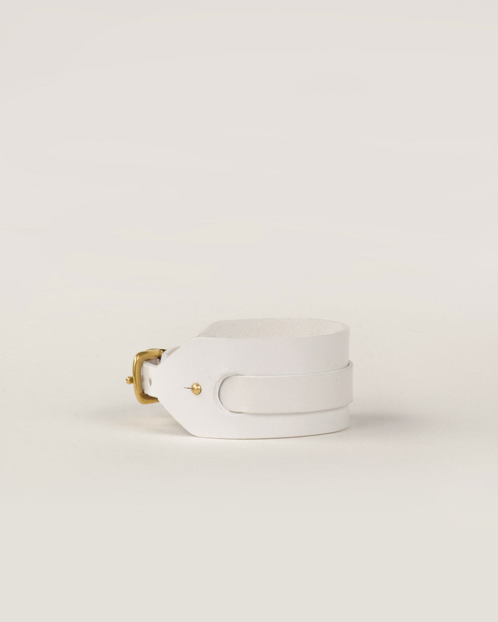 Italian greyhound collar · Whippet · white leather · INDÓMITO