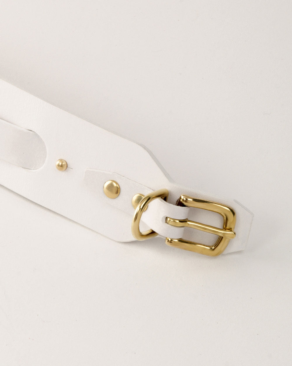 Italian greyhound collar · Whippet · white leather · INDÓMITO
