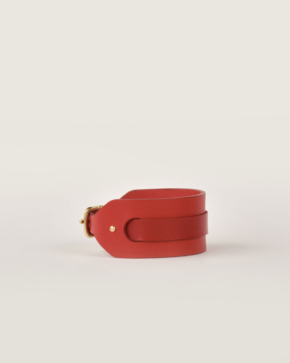 Italian greyhound collar · Whippet · red leather · INDÓMITO