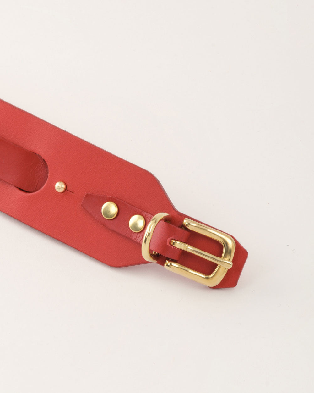 Italian greyhound collar · Whippet · red leather · INDÓMITO