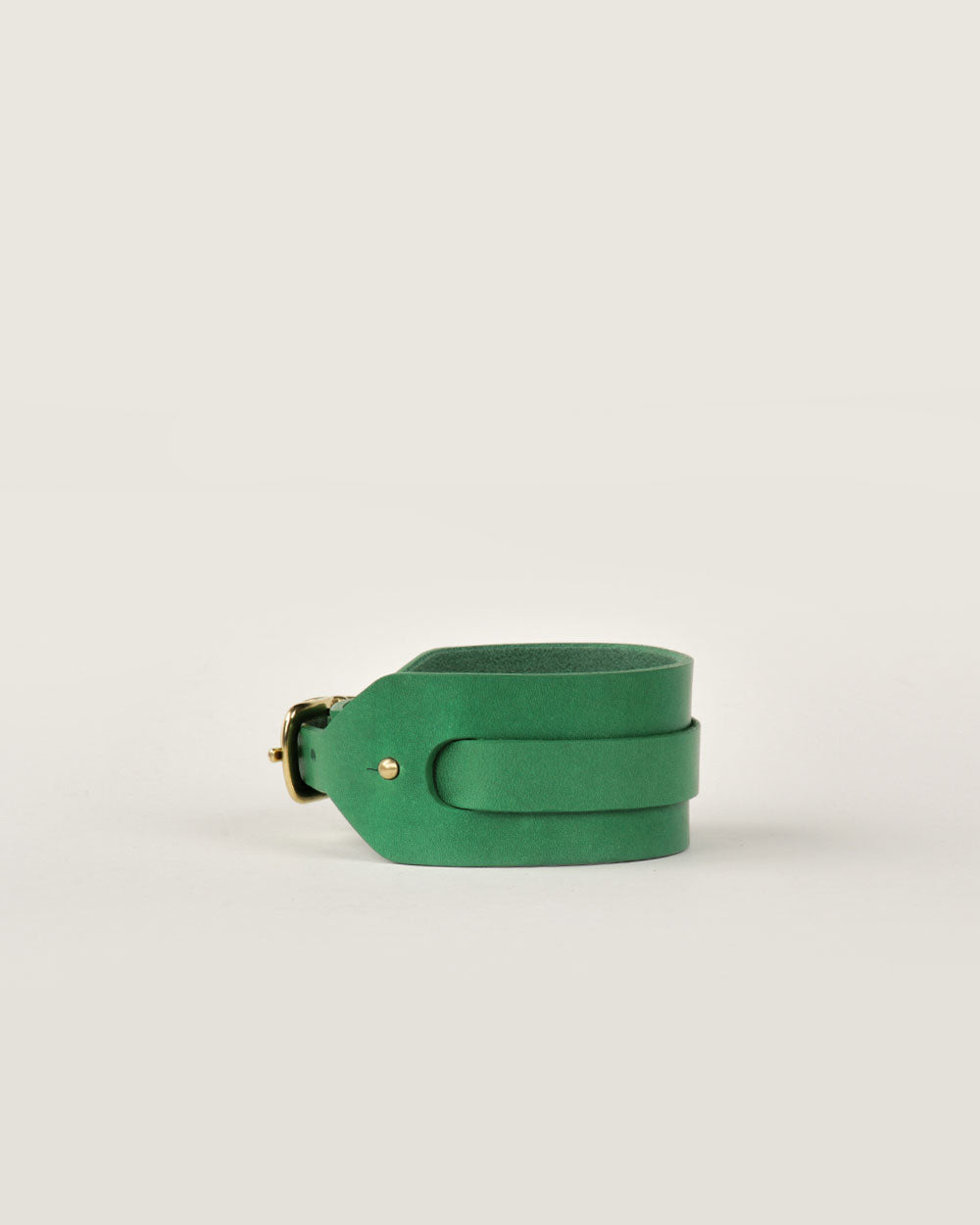 Italian greyhound collar · Whippet · green leather · INDÓMITO