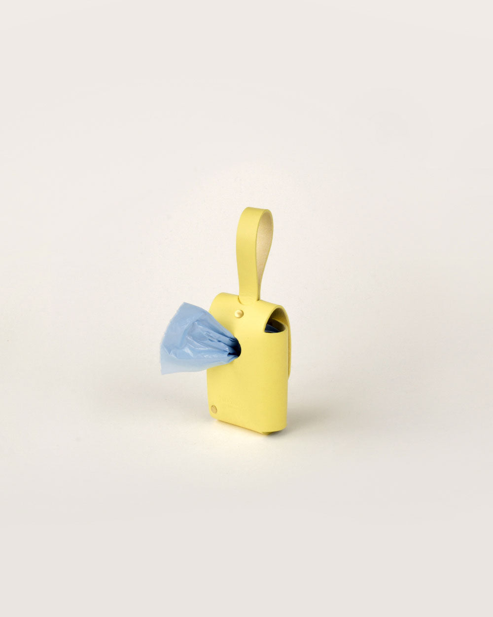 Bag holder · leather Poop Bag Dispenser · yellow · INDÓMITO
