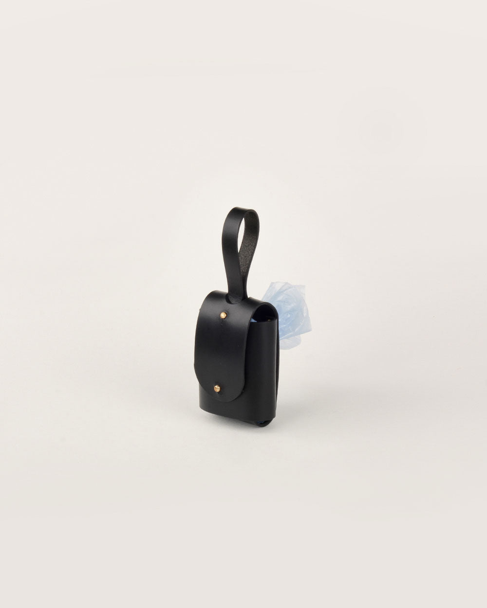 Bag holder · leather Poop Bag Dispenser · black · INDÓMITO